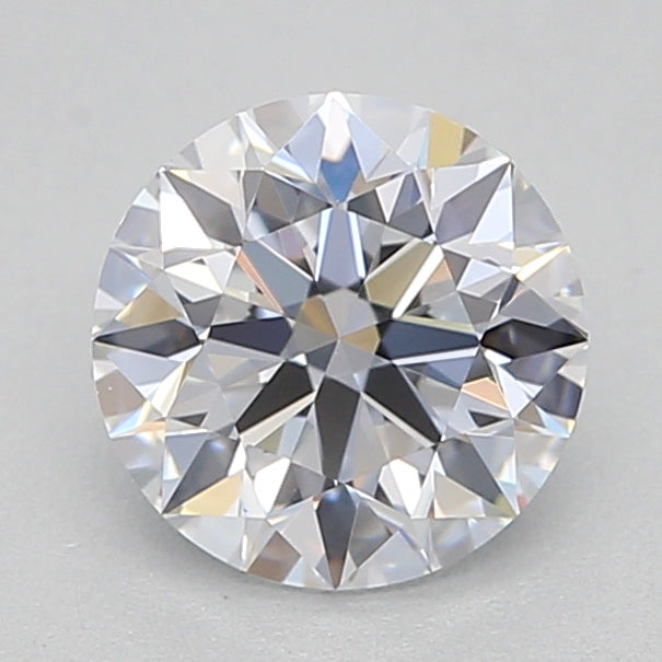 0.57 Carat Round Lab Diamond & 0.57 Carat Round Lab Diamond with  Cut Diamond in 14KT  view 1
