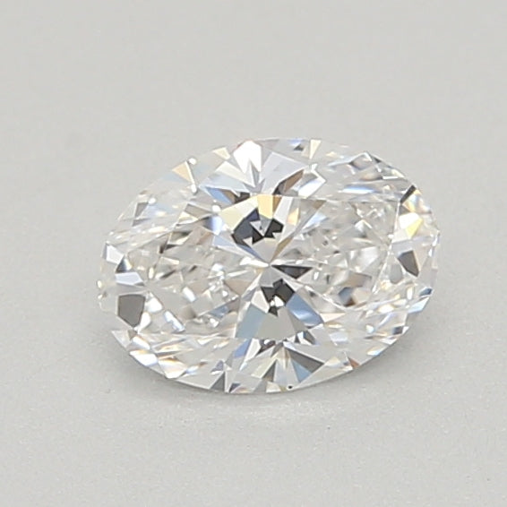 0.34 Carat Oval Lab Diamond with  Cut Diamond in 14KT  view 1
