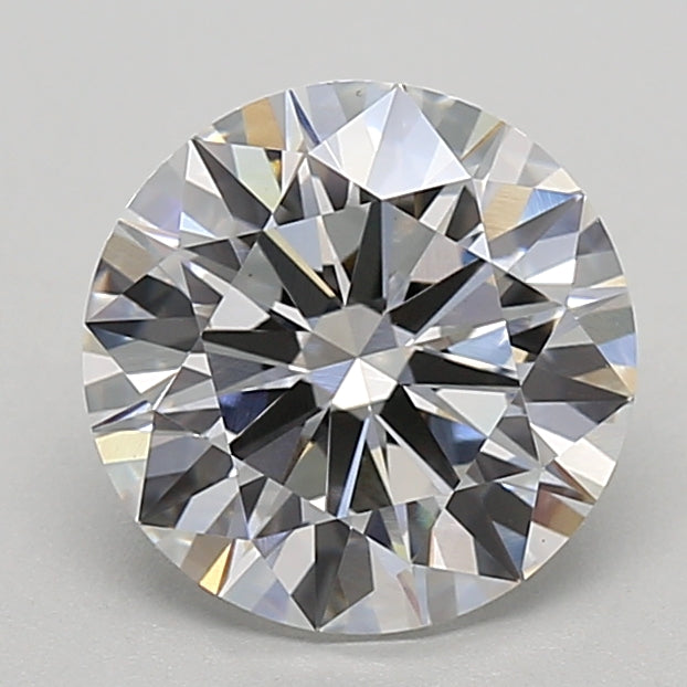 2.92 Carat Round Lab Diamond with  Cut Diamond in 14KT  view 1
