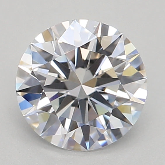0.56 Carat Round Lab Diamond & 0.56 Carat Round Lab Diamond with  Cut Diamond in 14KT  view 1
