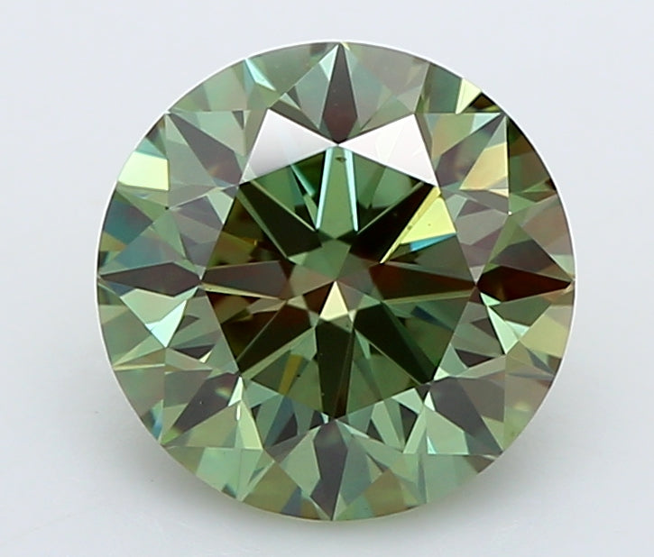 0.99 Carat Round Lab Diamond with  Cut Diamond in 14KT  view 1
