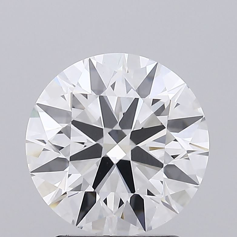 2.16 Carat Round Lab Diamond with  Cut Diamond in 14KT  view 1
