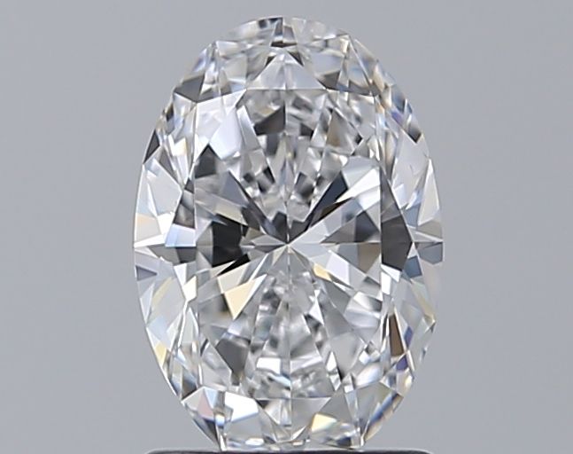1.2 Carat Oval Natural Diamond with  Cut Diamond in 14KT  view 1
