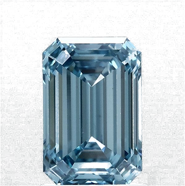 1.58 Carat Emerald Lab Diamond with  Cut Diamond in 14KT  view 1
