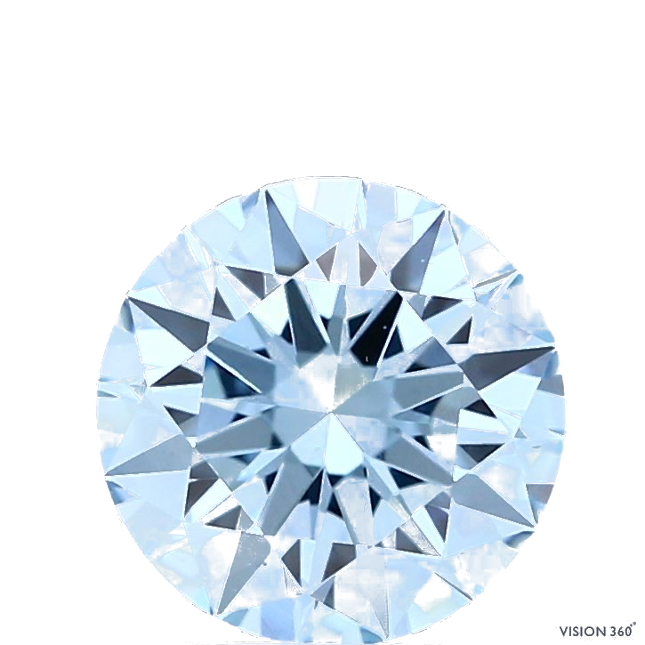 1.87 Carat Round Lab Diamond with  Cut Diamond in 14KT  view 1
