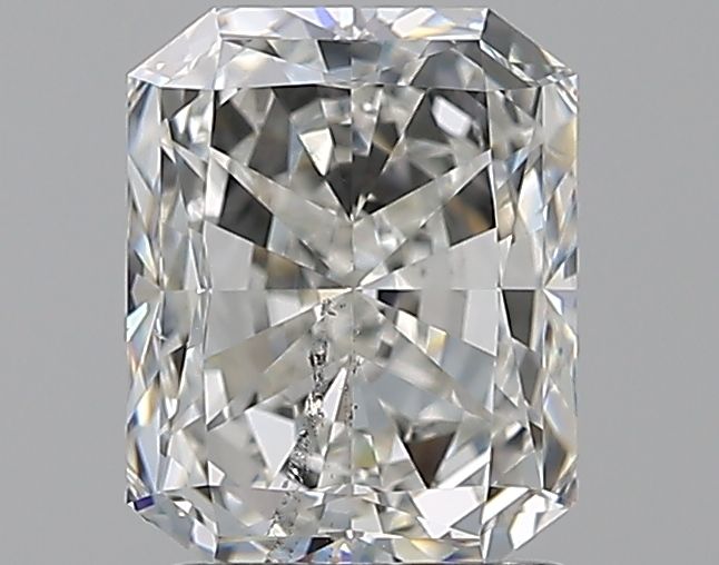2.01 Carat Radiant Natural Diamond with  Cut Diamond in 14KT  view 1
