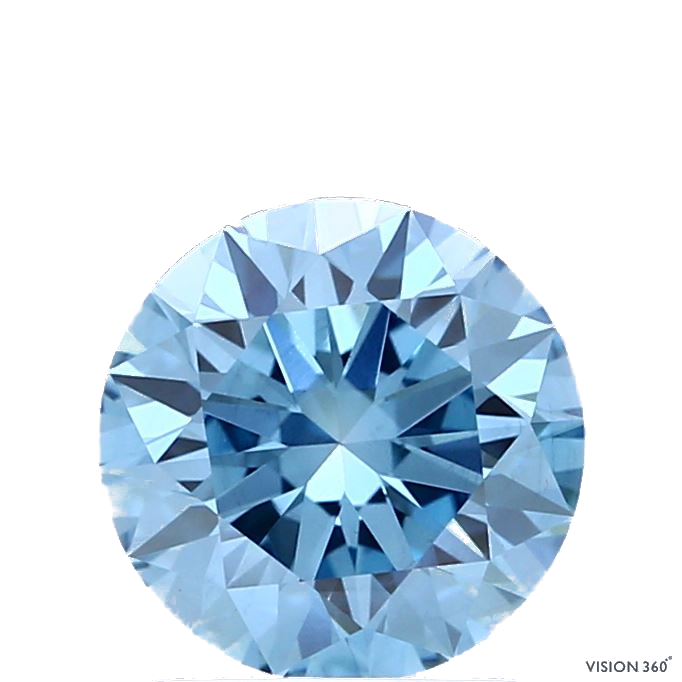 1.51 Carat Round Lab Diamond with  Cut Diamond in 14KT  view 1
