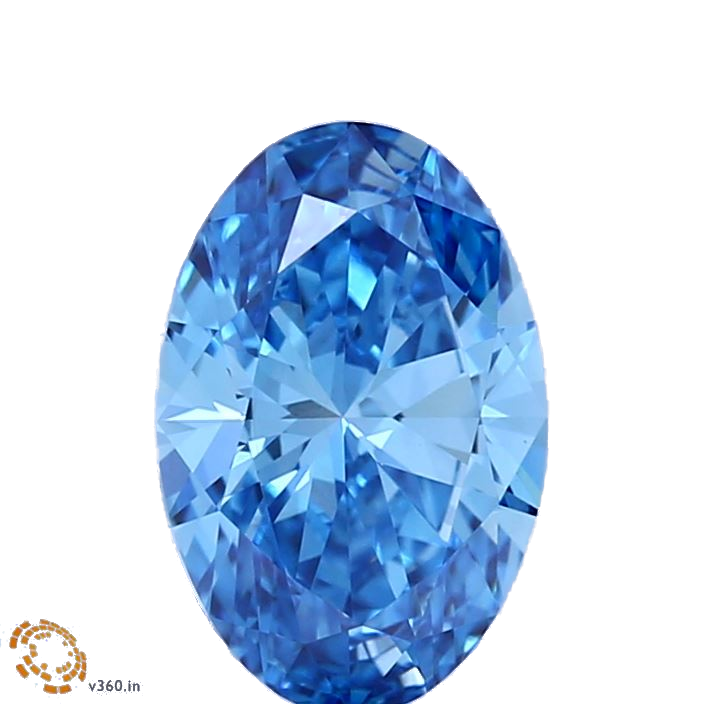 1.56 Carat Oval Lab Diamond with  Cut Diamond in 14KT  view 1
