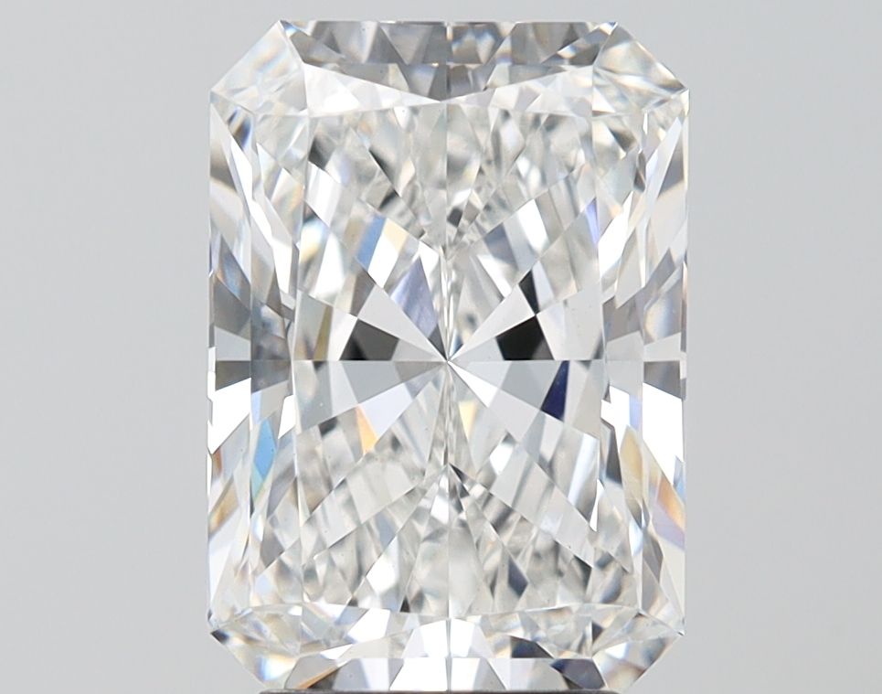 3.61 Carat Radiant Lab Diamond with  Cut Diamond in 14KT  view 1
