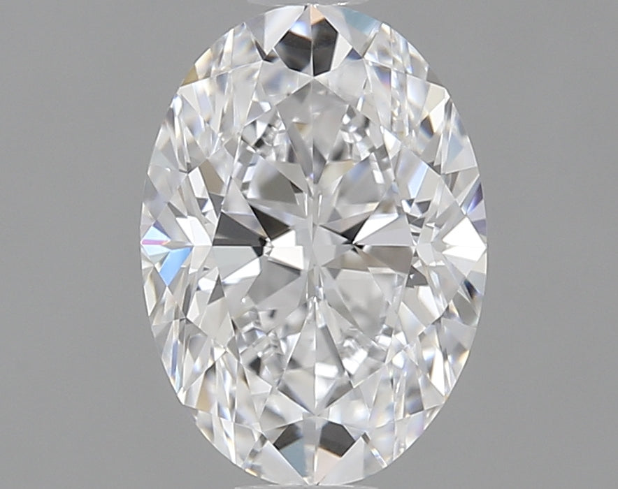 1.31 Carat Oval Lab Diamond with  Cut Diamond in 14KT  view 1
