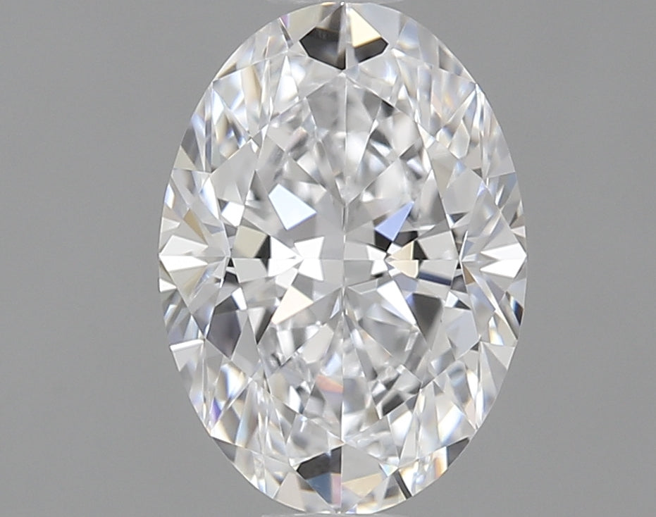 1.14 Carat Oval Lab Diamond with  Cut Diamond in 14KT  view 1
