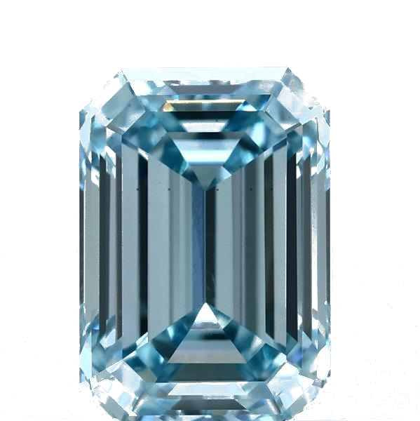 1.5 Carat Emerald Lab Diamond with  Cut Diamond in 14KT  view 1
