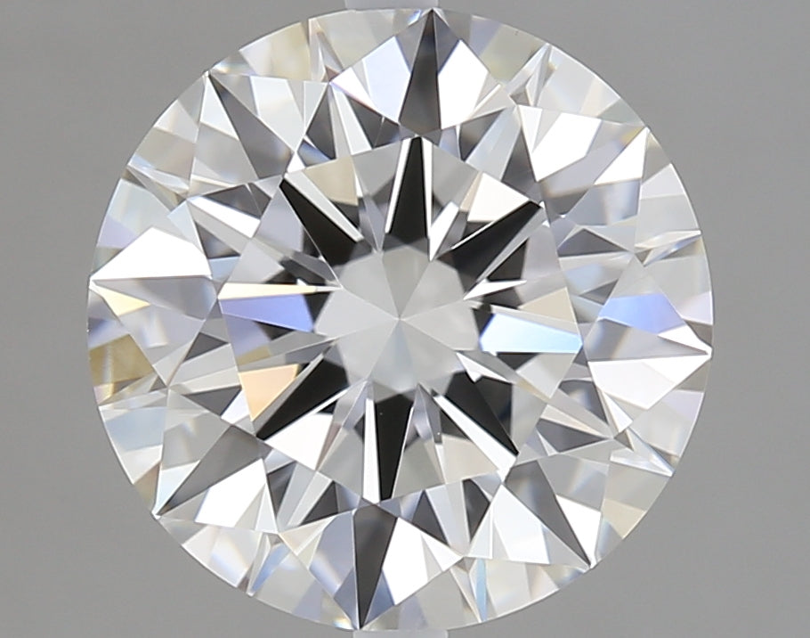 3.04 Carat Round Lab Diamond with  Cut Diamond in 14KT  view 1
