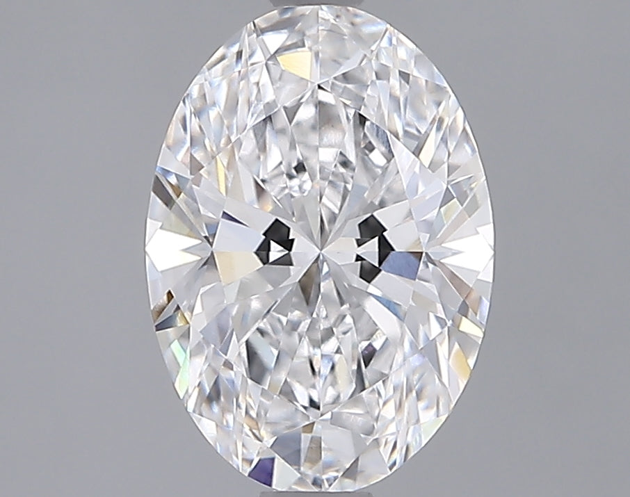 2.06 Carat Oval Lab Diamond with  Cut Diamond in 14KT  view 1
