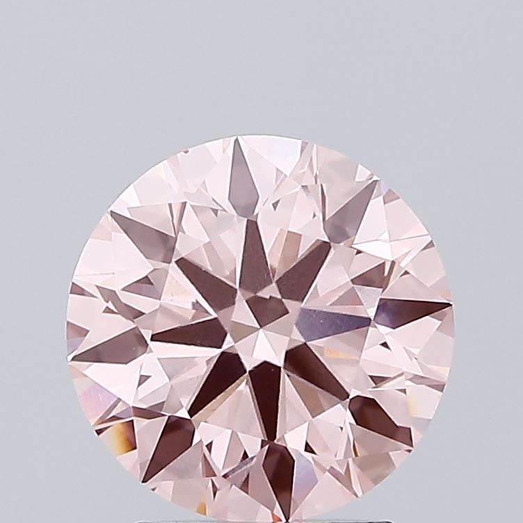 2.3 Carat Round Lab Diamond with  Cut Diamond in 14KT  view 1
