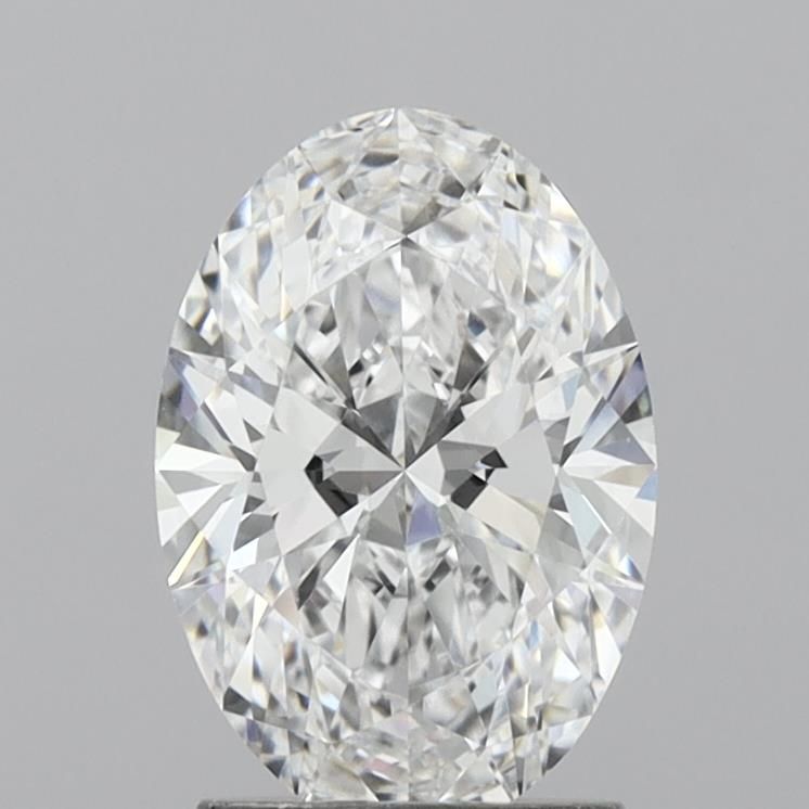 1.91 Carat Oval Lab Diamond with  Cut Diamond in 14KT  view 1
