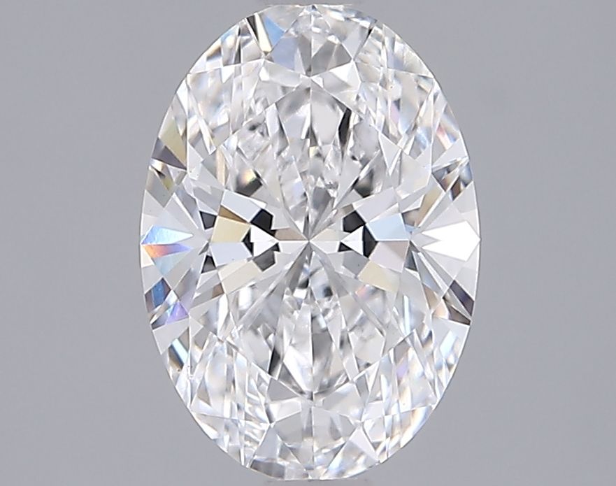 1.91 Carat Oval Lab Diamond with  Cut Diamond in 14KT  view 1
