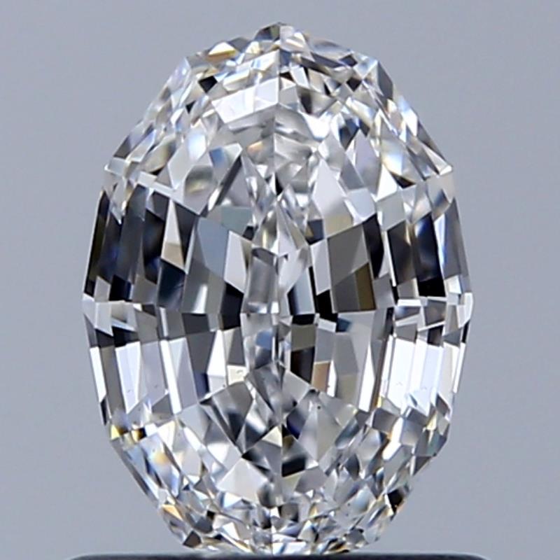 1.02 Carat Oval Natural Diamond with  Cut Diamond in 14KT  view 1
