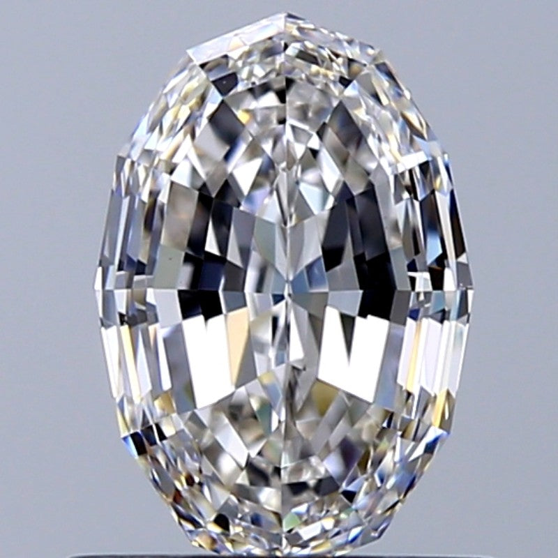 1.11 Carat Oval Natural Diamond with  Cut Diamond in 14KT  view 1
