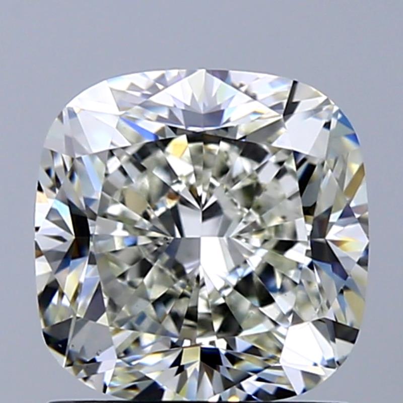 1.52 Carat Cushion Natural Diamond with  Cut Diamond in 14KT  view 1
