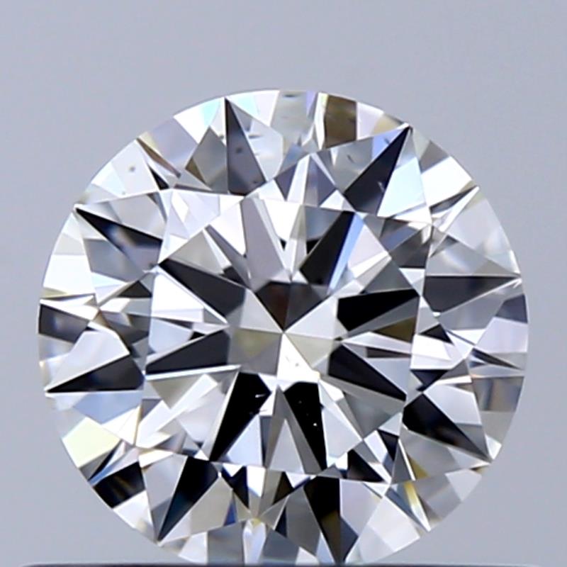 0.55 Carat Round Natural Diamond with  Cut Diamond in 14KT  view 1
