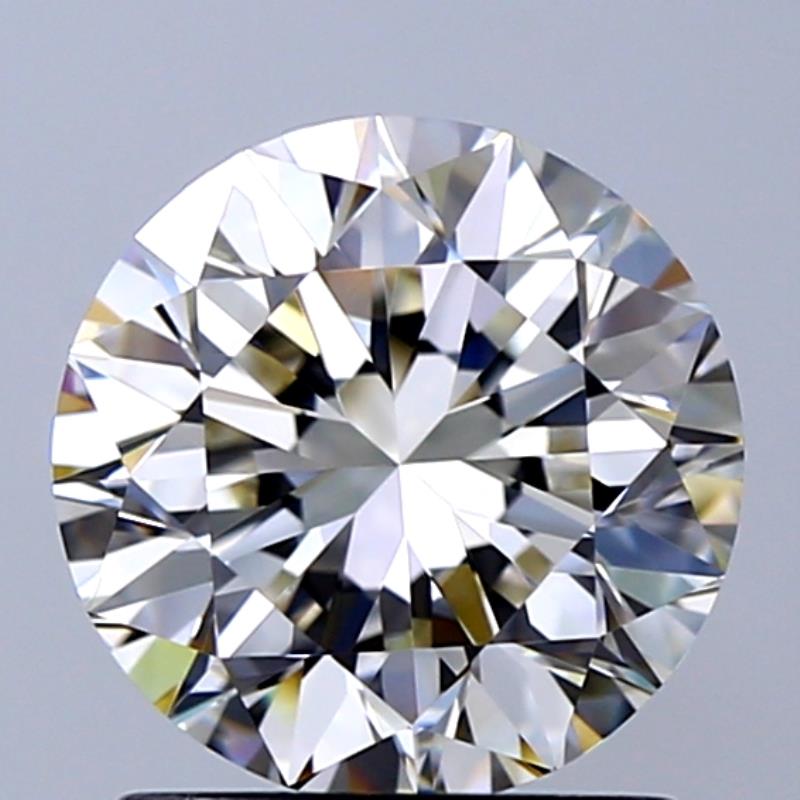 1.5 Carat Round Natural Diamond with  Cut Diamond in 14KT  view 1
