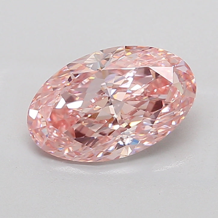2.9 Carat Oval Lab Diamond with  Cut Diamond in 14KT  view 1

