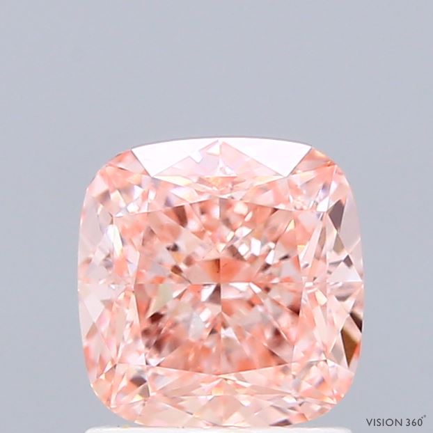 1.53 Carat Cushion Lab Diamond with  Cut Diamond in 14KT  view 1
