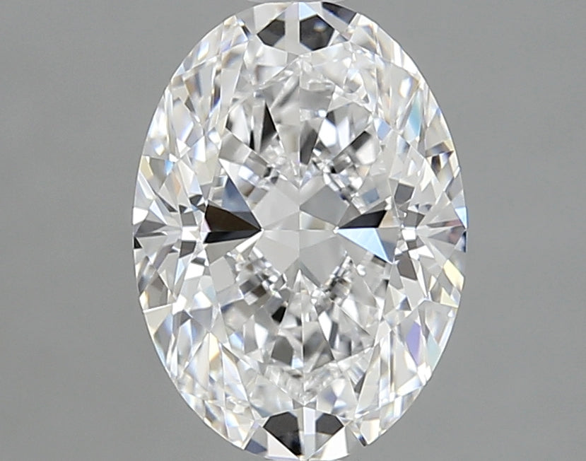 1.8 Carat Oval Lab Diamond with  Cut Diamond in 14KT  view 1
