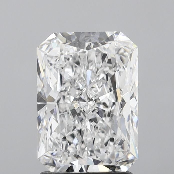 2.14 Carat Radiant Lab Diamond with  Cut Diamond in 14KT  view 1
