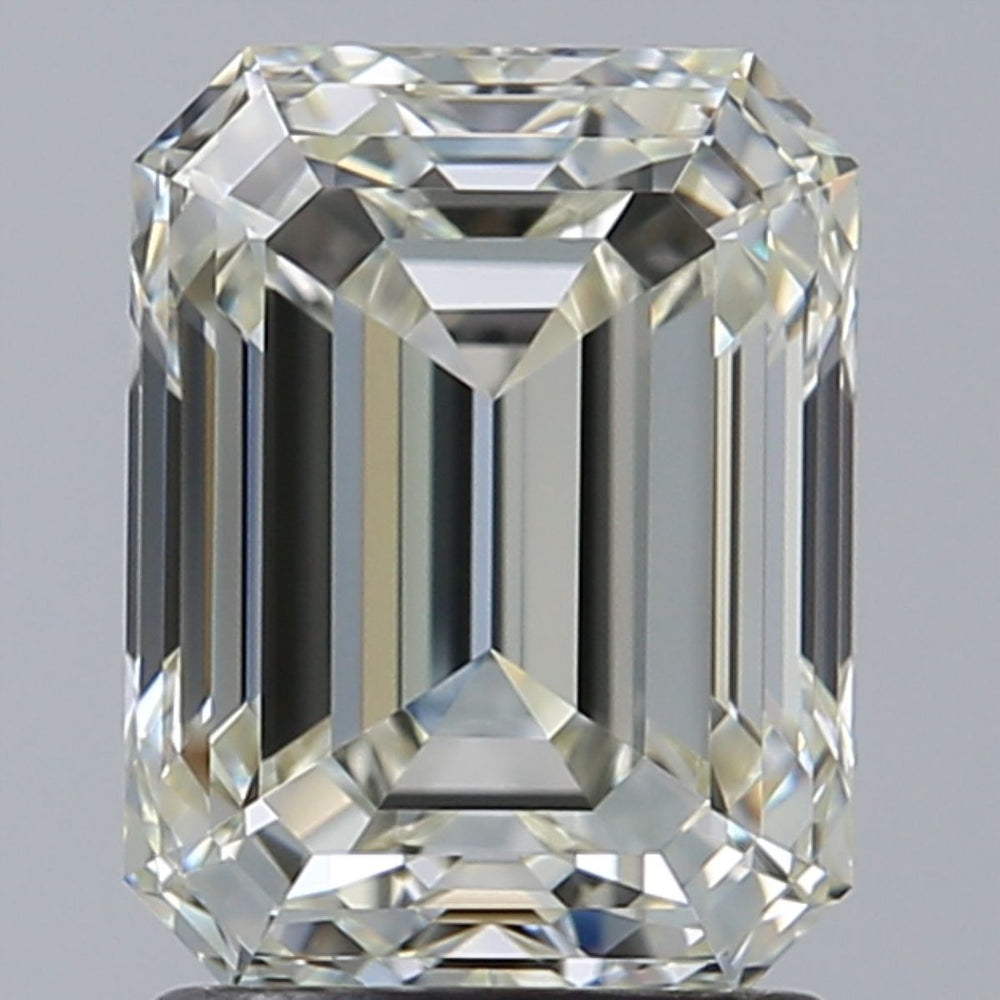 2.01 Carat Emerald Natural Diamond with  Cut Diamond in 14KT  view 1
