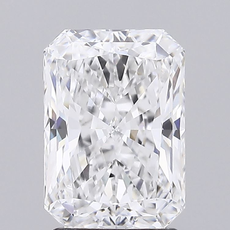 2.06 Carat Radiant Lab Diamond with  Cut Diamond in 14KT  view 1
