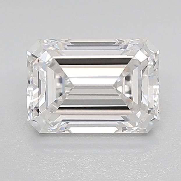 1.4 Carat Emerald Lab Diamond with  Cut Diamond in 14KT  view 1

