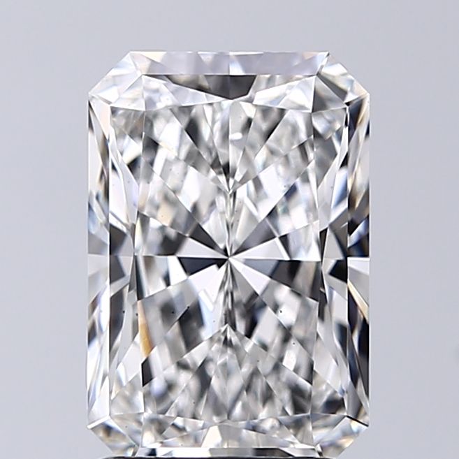 2.21 Carat Radiant Lab Diamond with  Cut Diamond in 14KT  view 1
