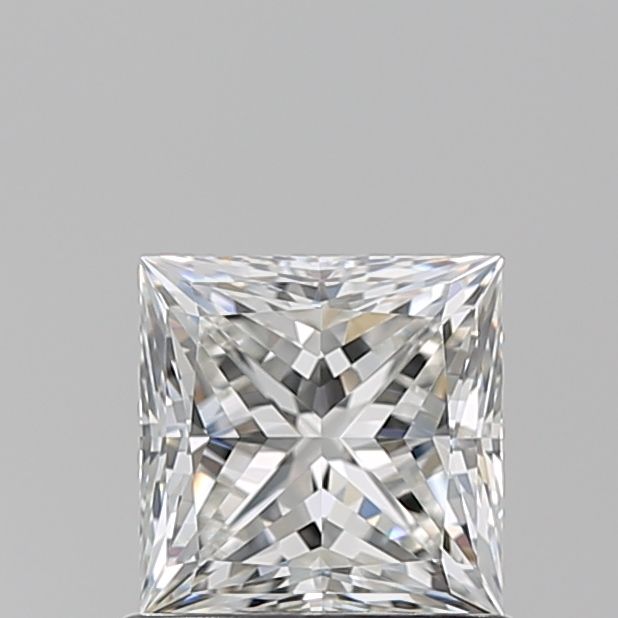 1.01 Carat Princess Natural Diamond with  Cut Diamond in 14KT  view 1
