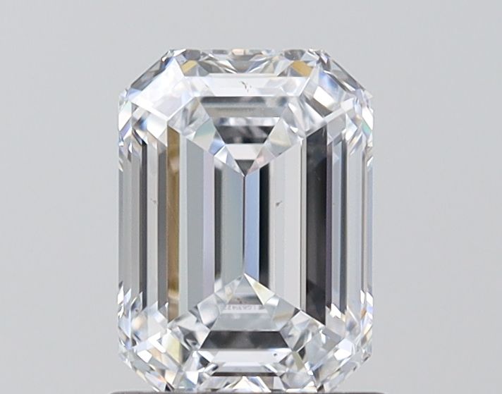 1.33 Carat Emerald Lab Diamond with  Cut Diamond in 14KT  view 1

