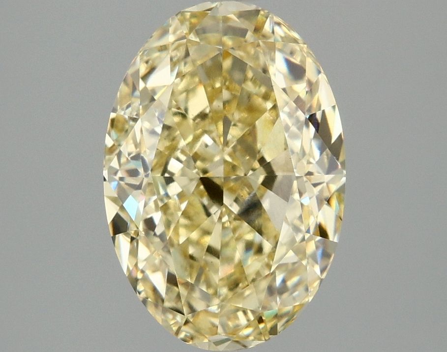 3.1 Carat Oval Lab Diamond with  Cut Diamond in 14KT  view 1

