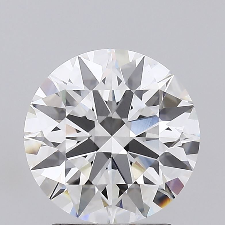 2.15 Carat Round Lab Diamond with  Cut Diamond in 14KT  view 1

