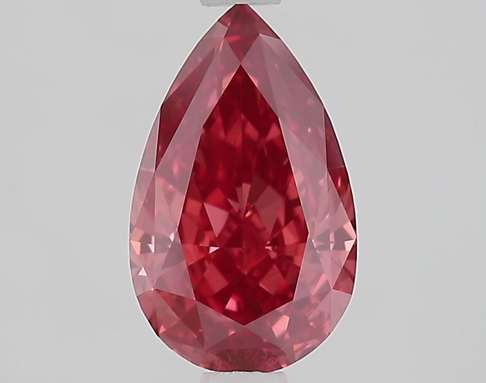 1.55 Carat Pear Lab Diamond with  Cut Diamond in 14KT  view 1
