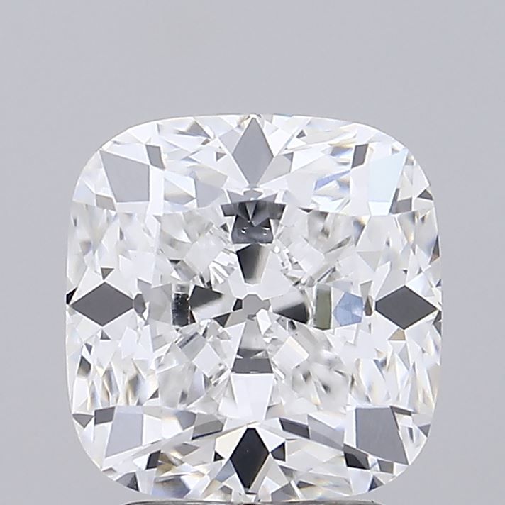 3.02 Carat Cushion Lab Diamond with  Cut Diamond in 14KT  view 1
