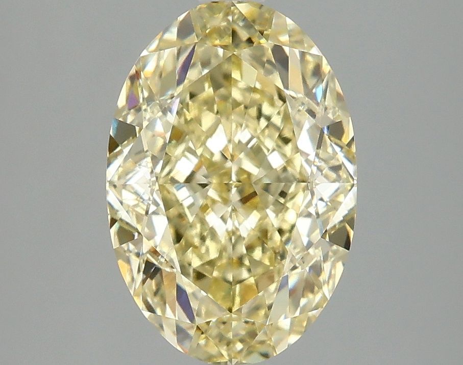 3.1 Carat Oval Lab Diamond with  Cut Diamond in 14KT  view 1
