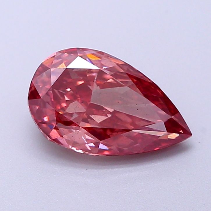 1.66 Carat Pear Lab Diamond with  Cut Diamond in 14KT  view 1
