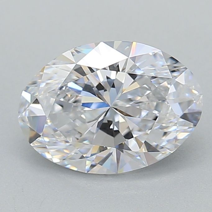 1.36 Carat Oval Lab Diamond with  Cut Diamond in 14KT  view 1

