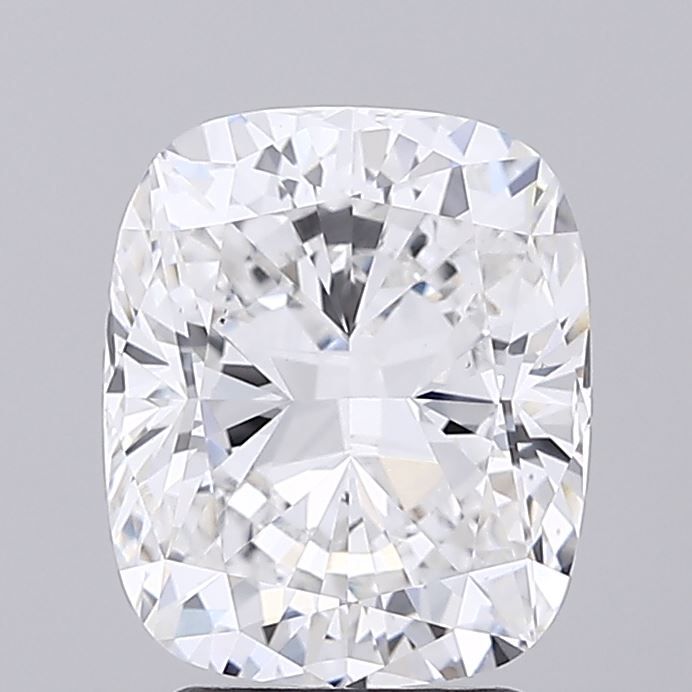 3.11 Carat Cushion Lab Diamond with  Cut Diamond in 14KT  view 1
