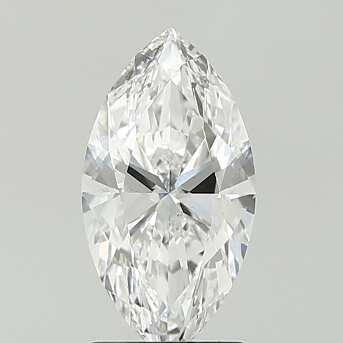 1.5 Carat Marquise Lab Diamond with  Cut Diamond in 14KT  view 1
