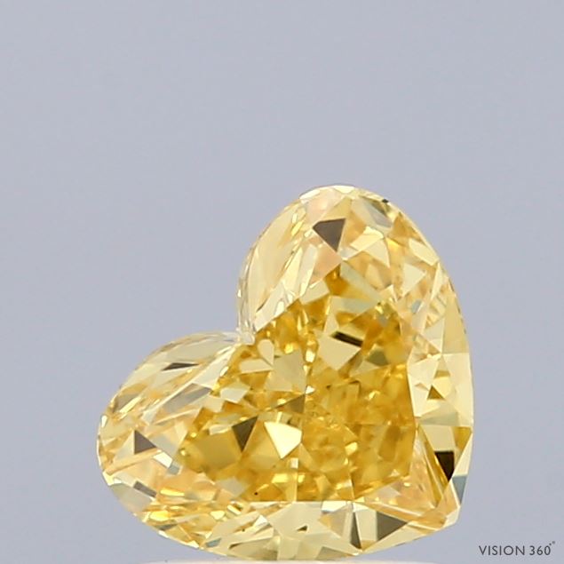 1.01 Carat Heart Lab Diamond with  Cut Diamond in 14KT  view 1
