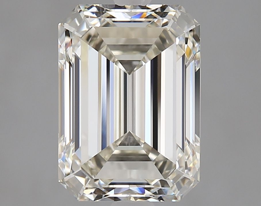 3.22 Carat Emerald Natural Diamond with  Cut Diamond in 14KT  view 1
