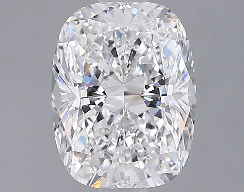 2.02 Carat Cushion Lab Diamond with  Cut Diamond in 14KT  view 1
