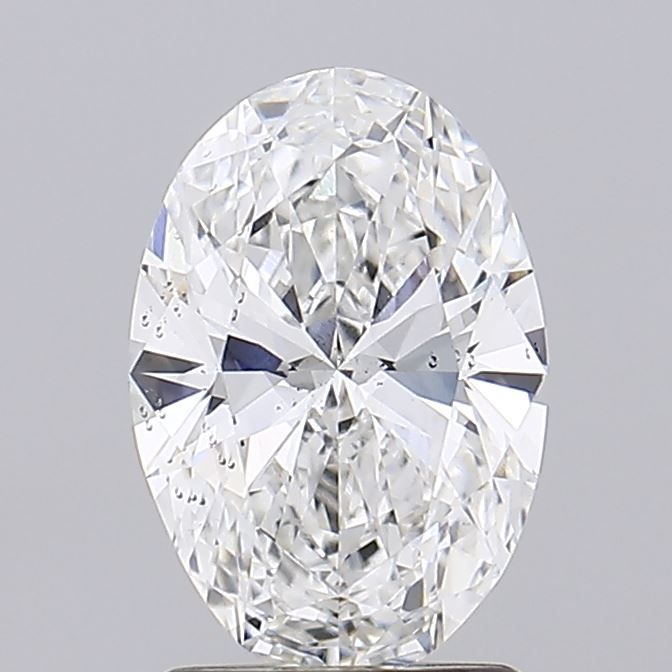 1.71 Carat Emerald Lab Diamond with  Cut Diamond in 14KT  view 1
