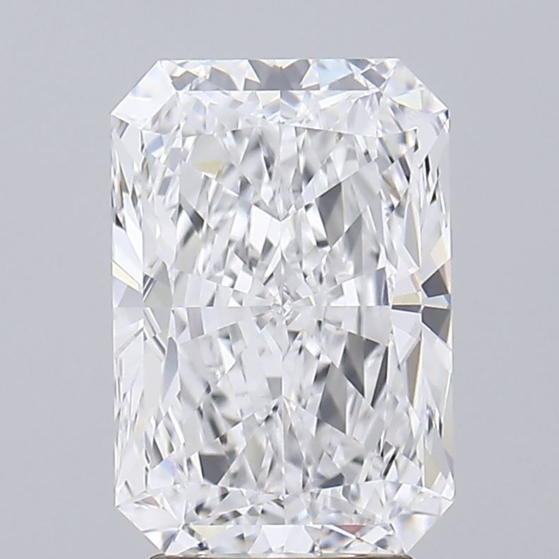3.51 Carat Radiant Lab Diamond with  Cut Diamond in 14KT  view 1
